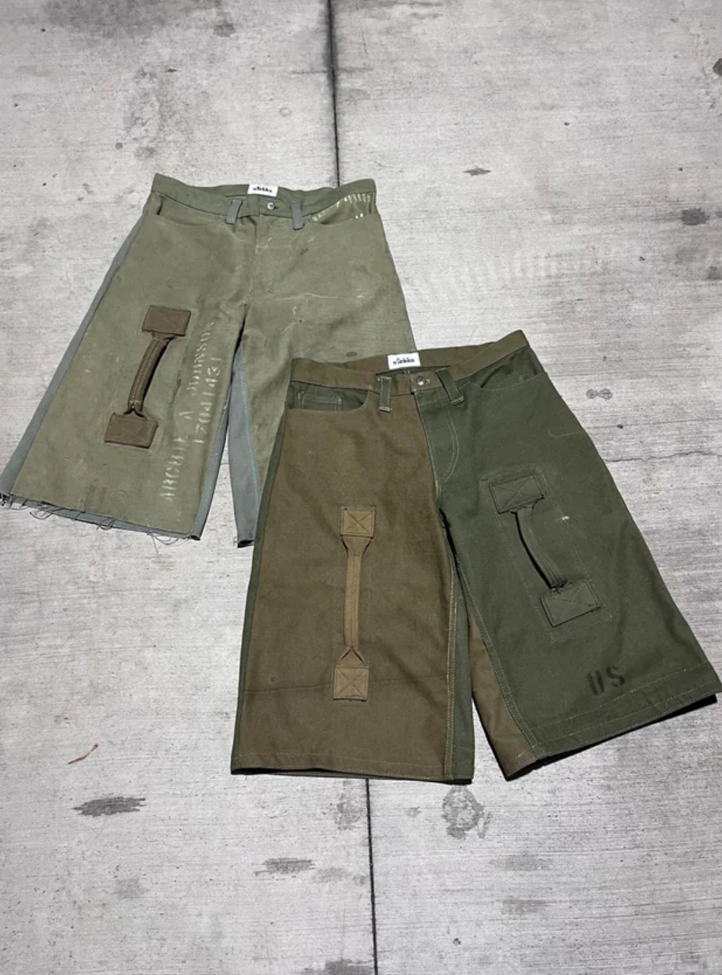 Utekkos1of1 Military Shorts Detail