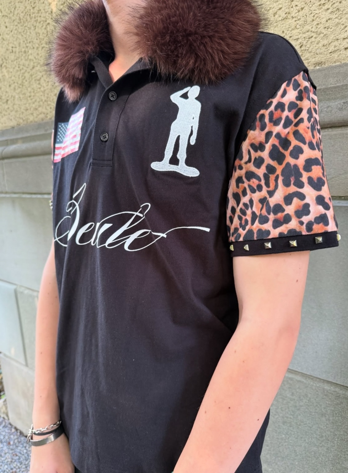 Seule Studios Fur Polo with Collar