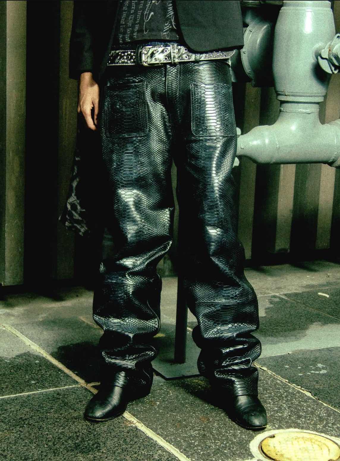 Punk0ir Everyday Leather Pants Black